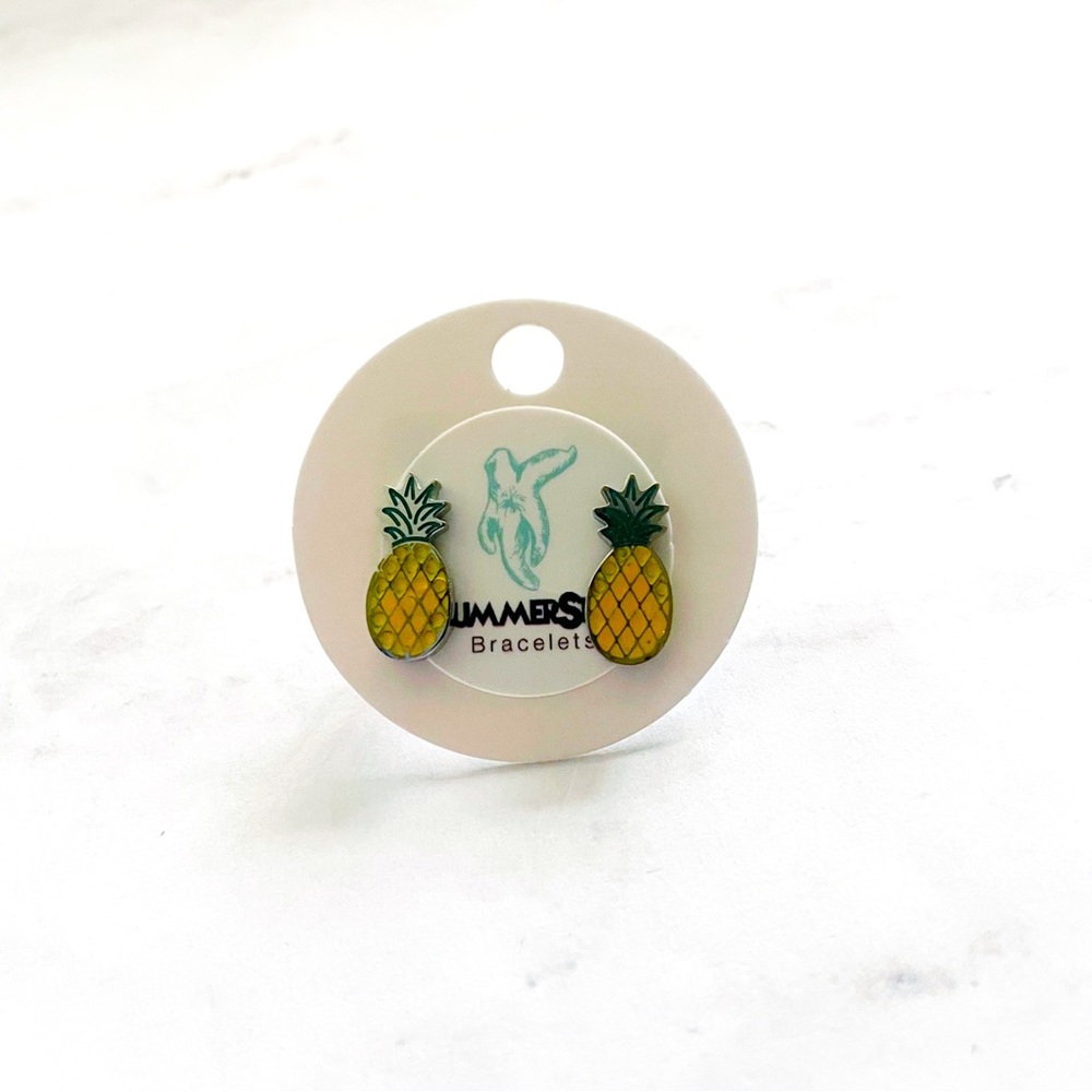 Imperfect Pineapple Stud Earrings